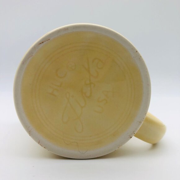 Fiesta Christmas Tree Mug 12 Oz Ivory Holiday Coffee Tea Cup Homer Laughlin - Picture 5 of 5